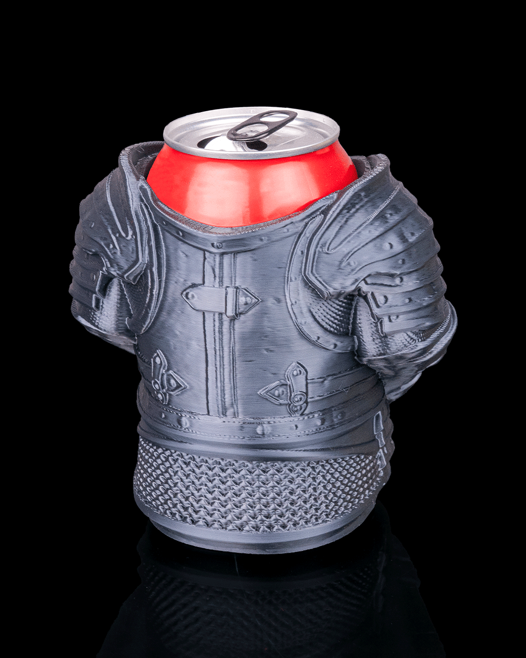 3D printed medieval armor can holder