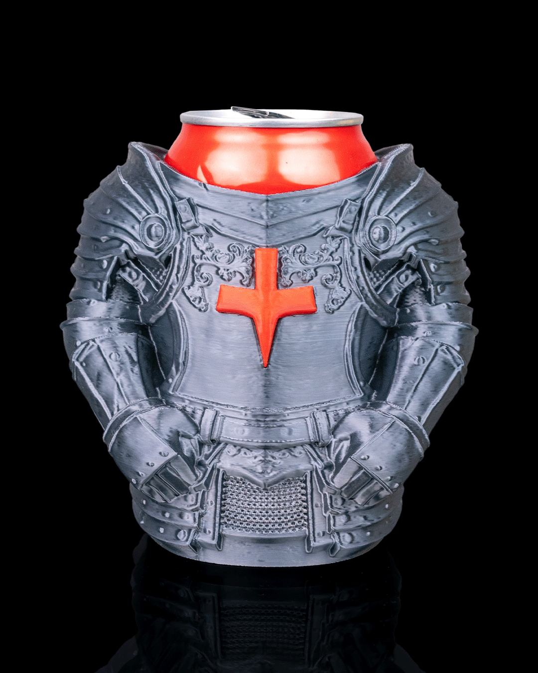 Detailed Knight Armor Can Holder