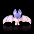 Lazy Bat keychain square front view