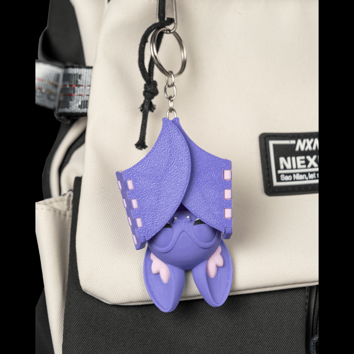 Lazy Bat keychain square lifestyle view