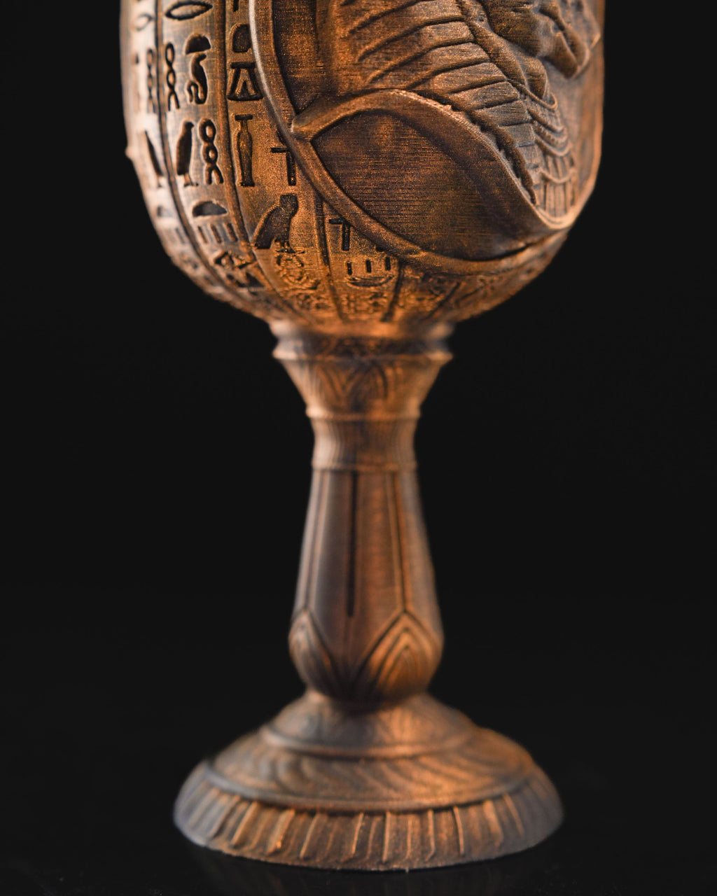 Detailed 3D printed Pharaoh's Raided Goblet