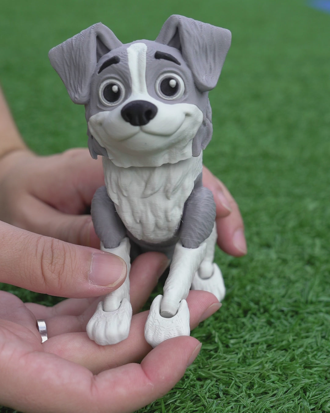 Atlas the Border Collie | 3D Printed Figurine