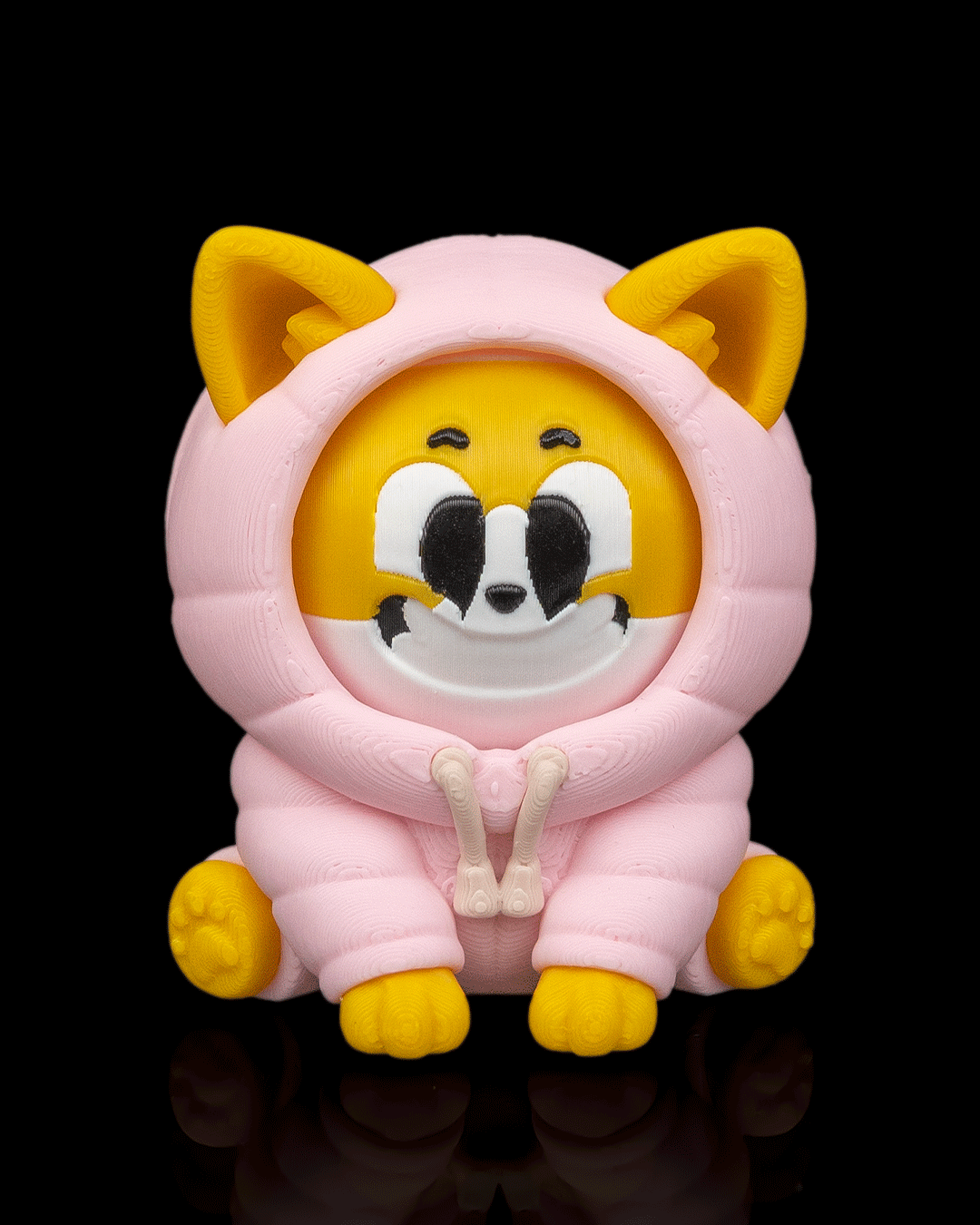 Puffer Corgi 3D printed collectible front view