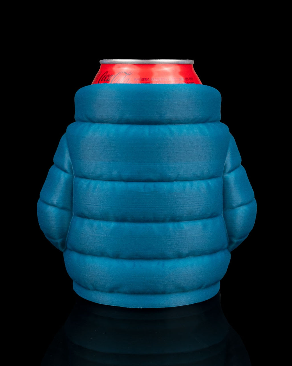 Puffer Jacket Can Holder side view