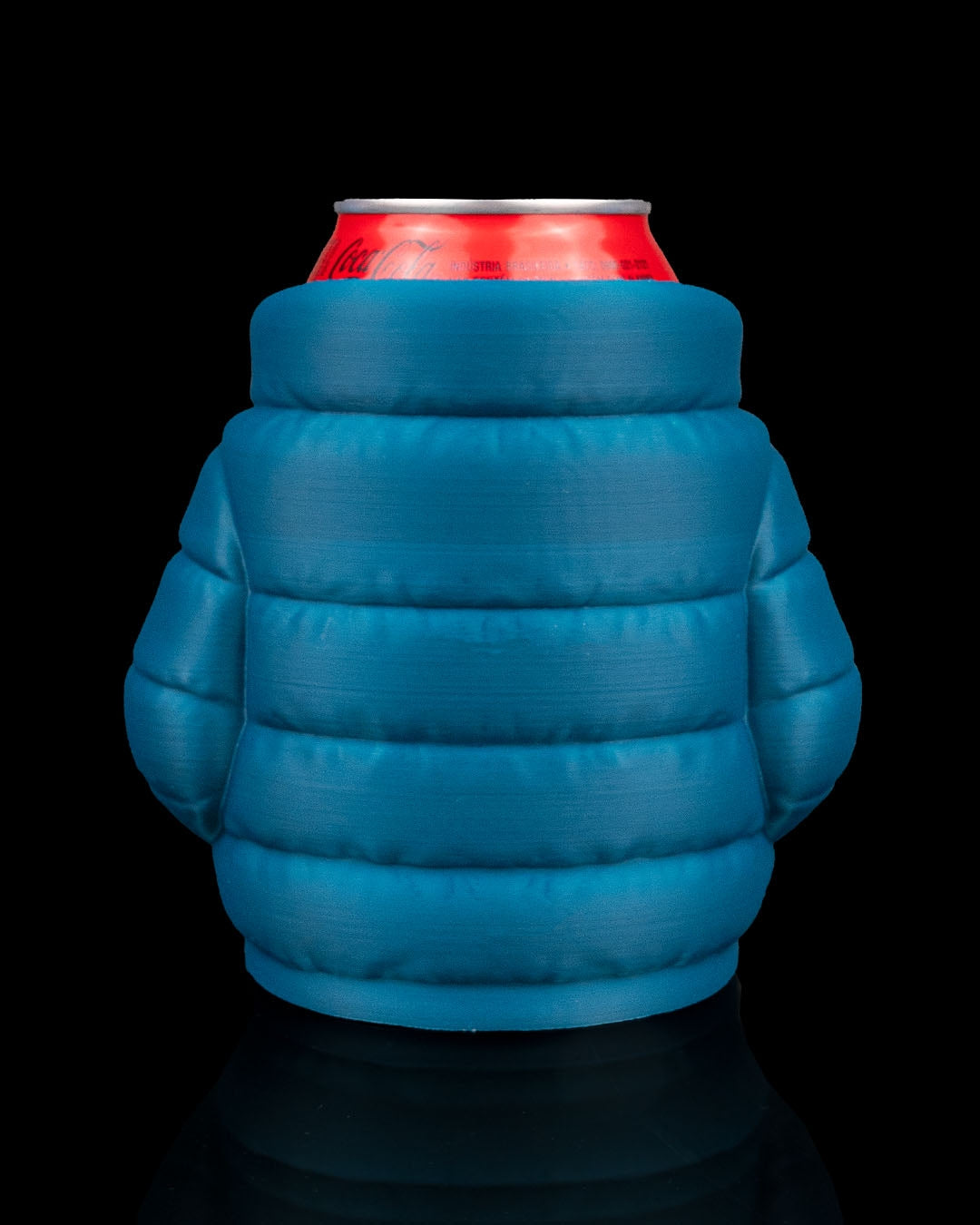 Puffer Jacket Can Holder side view