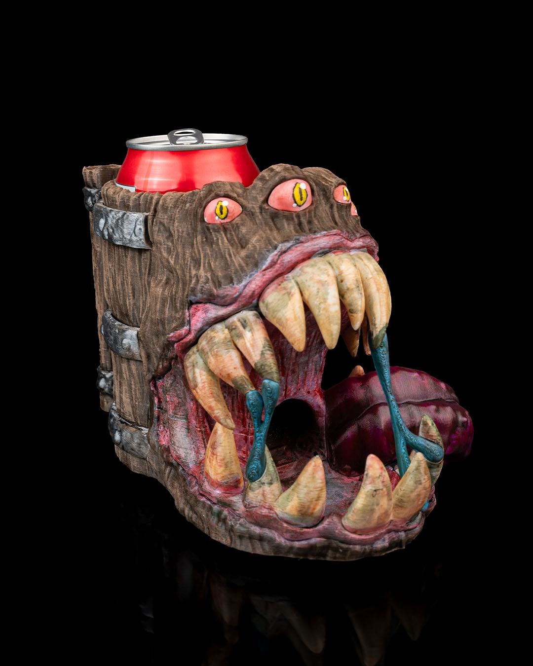 Monster mouth dice tower can holder