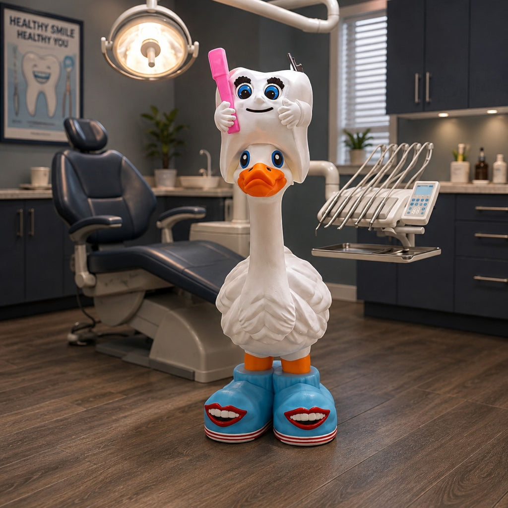 Dentist Goose Outfit | Toothbrush Hat & Smiling Tooth Shoe Set