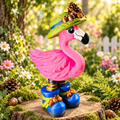 Woodland Flamingo in a themed setting